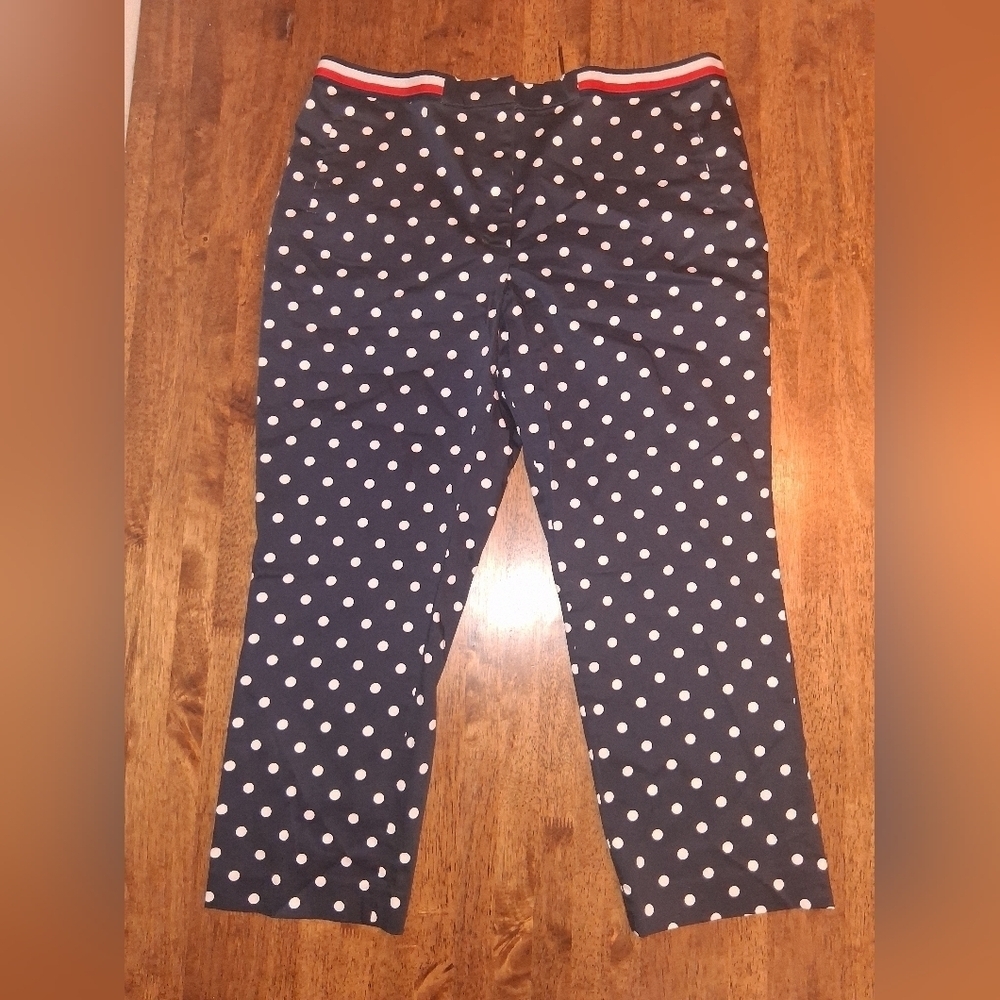 Tommy Hilfiger polka dot Ankle Pants Nautical 18